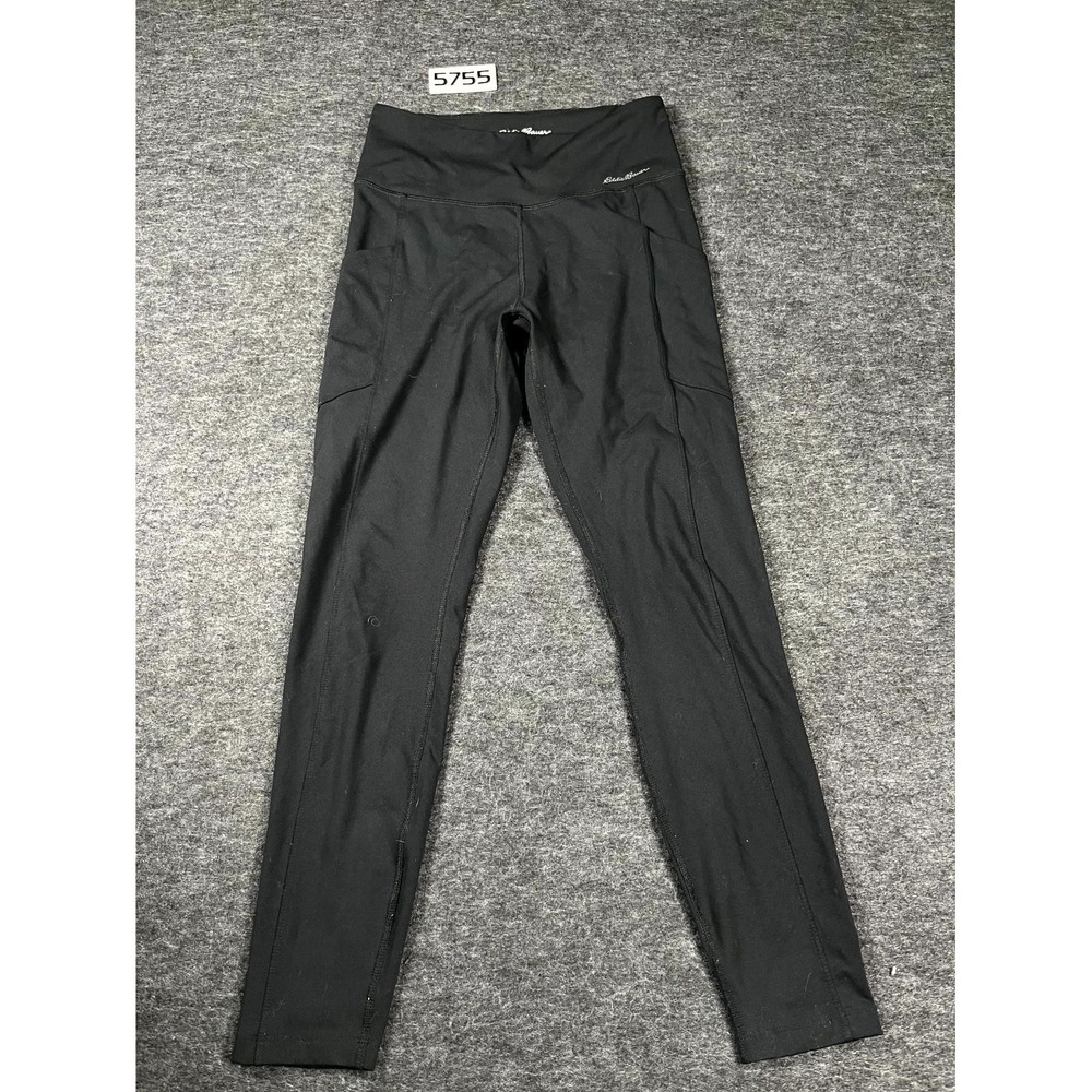 Eddie Bauer Leggings Womens Small Black High Waist Workout Yoga Gym Running
